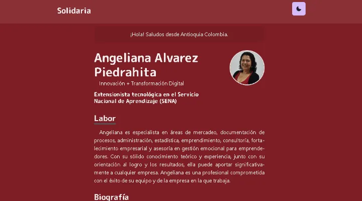 Angeliana Alvarez Homepage
