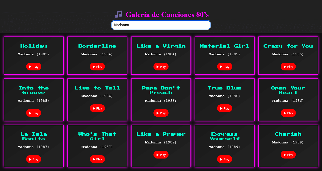 80's Music Gallery