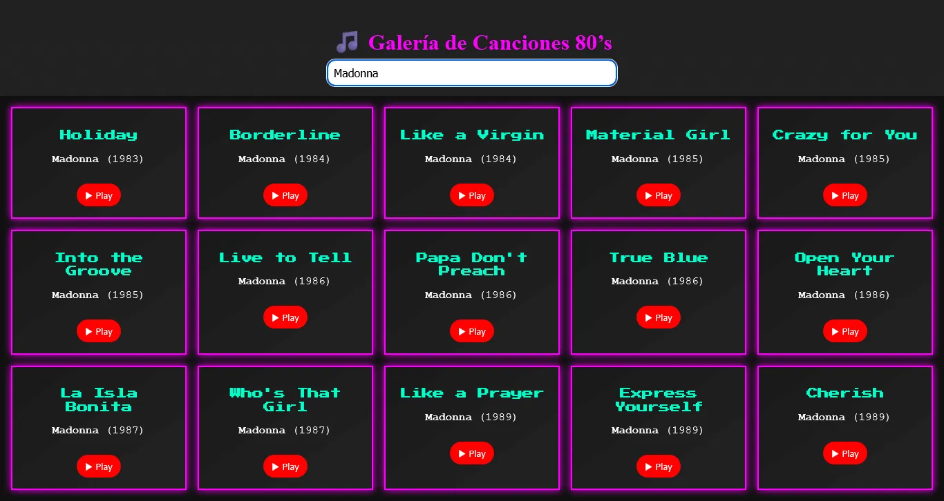 80's Music Gallery